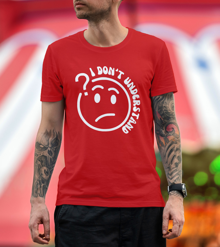 I Don’t Understand Question Mark Face Cropped T-Shirt