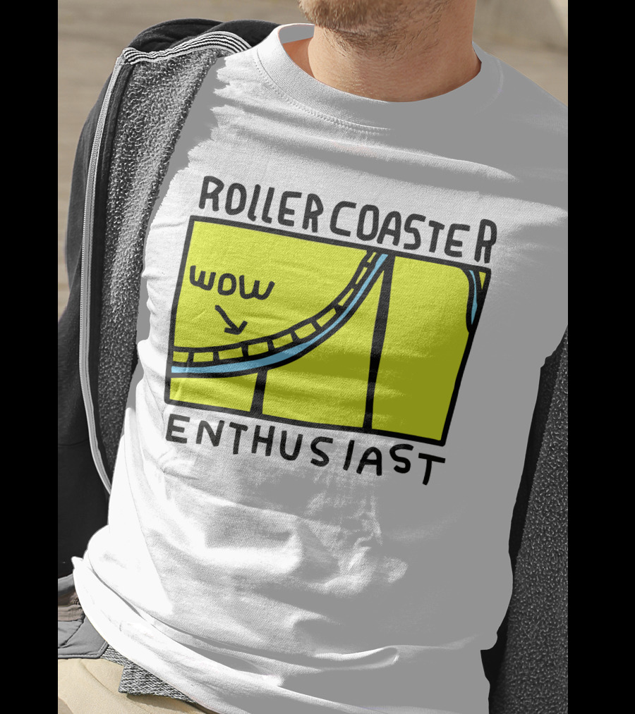 Roller Coaster Enthusiast Wow T-Shirt