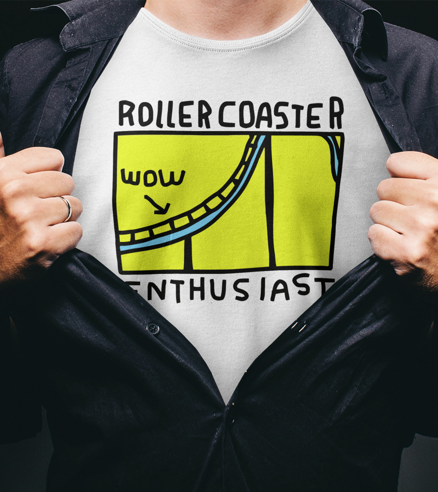 Roller Coaster Enthusiast Wow T-Shirt