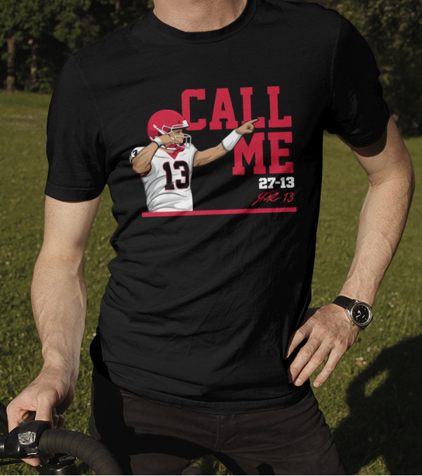 Call Me 13 Stetson Bennett X The Players Trunk 27-13 T-Shirt
