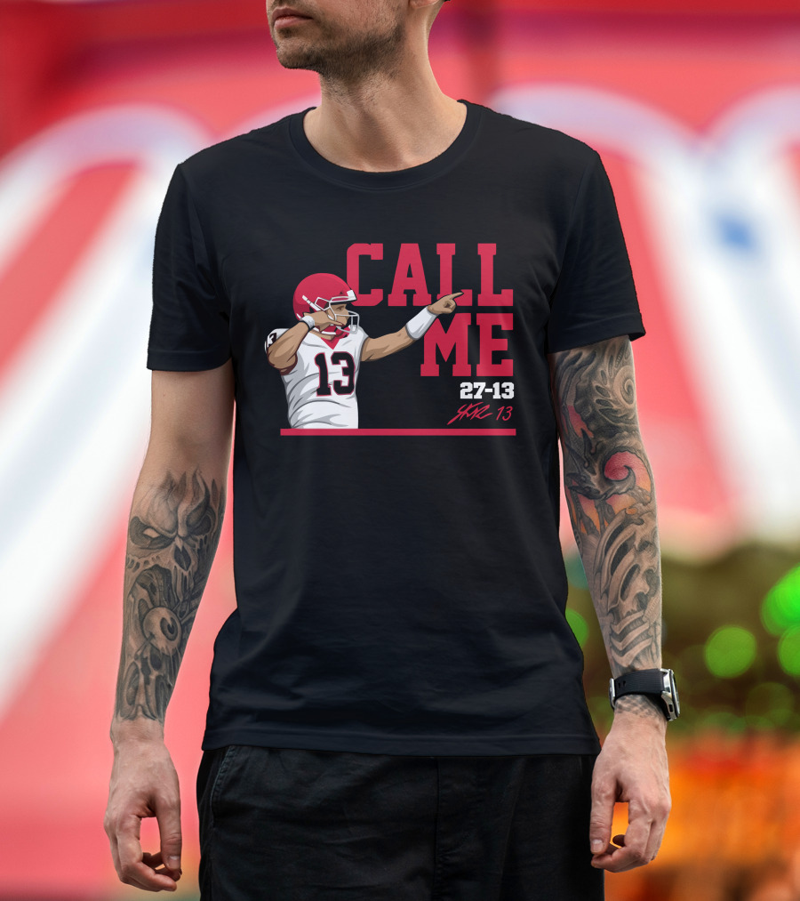 Call Me Stetson Bennett 27-13 Player Number 13 Football T-Shirt