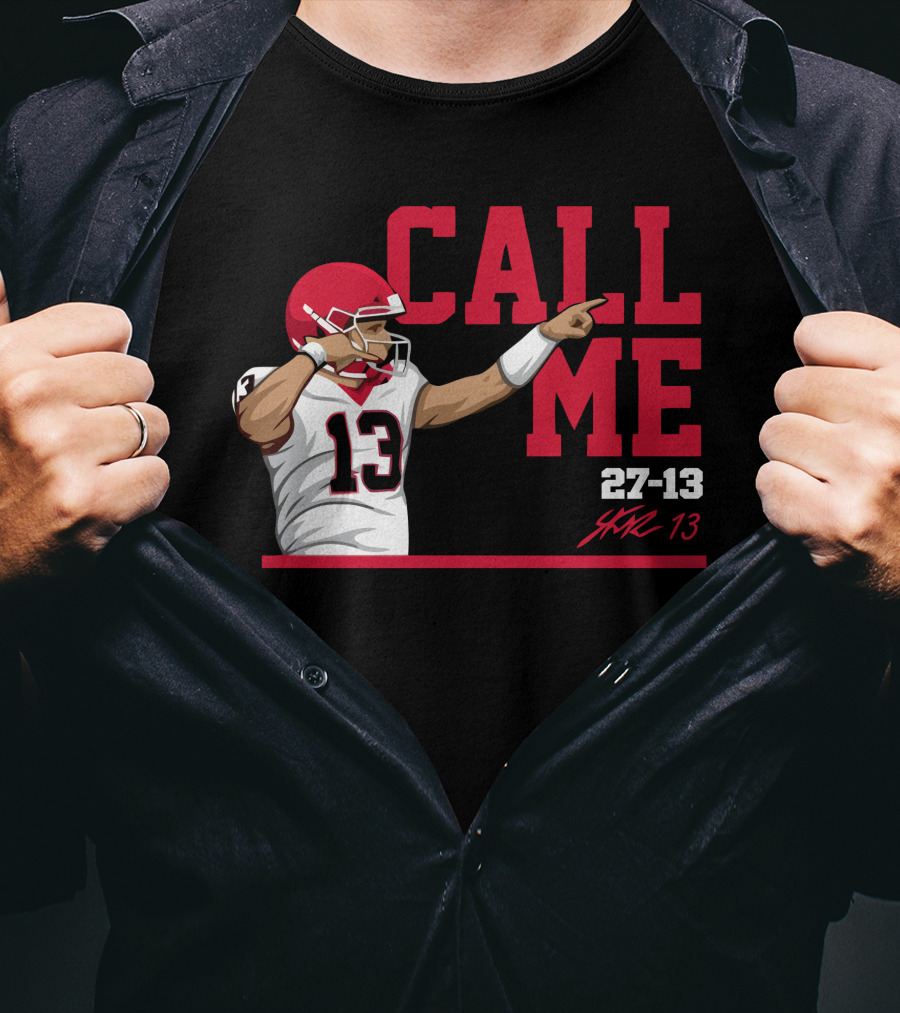 Call Me Stetson Bennett 27-13 Player Number 13 Football T-Shirt