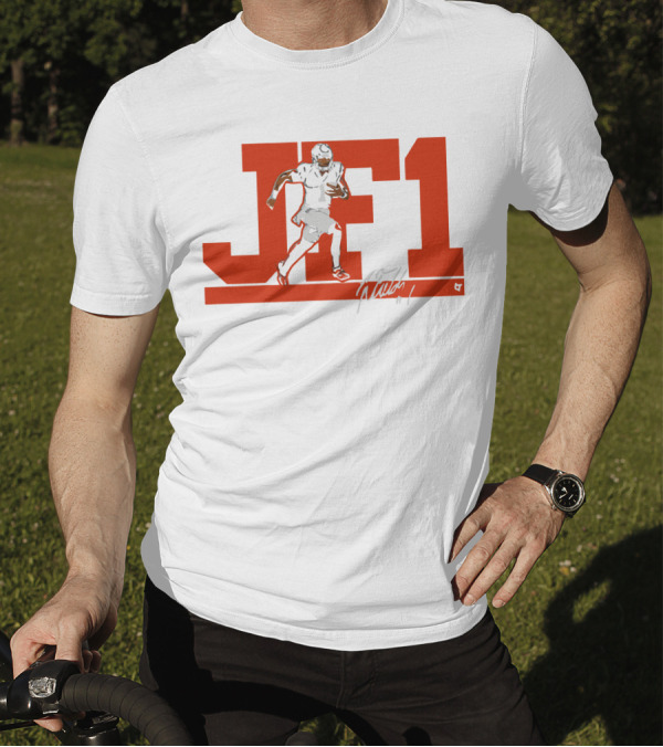 JF1 Justin Fields Football Signature T-Shirt