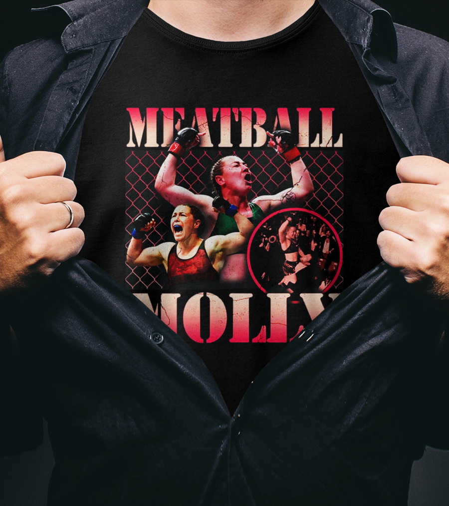 Meatball Molly Red Octagon Victory Celebrations T-Shirt