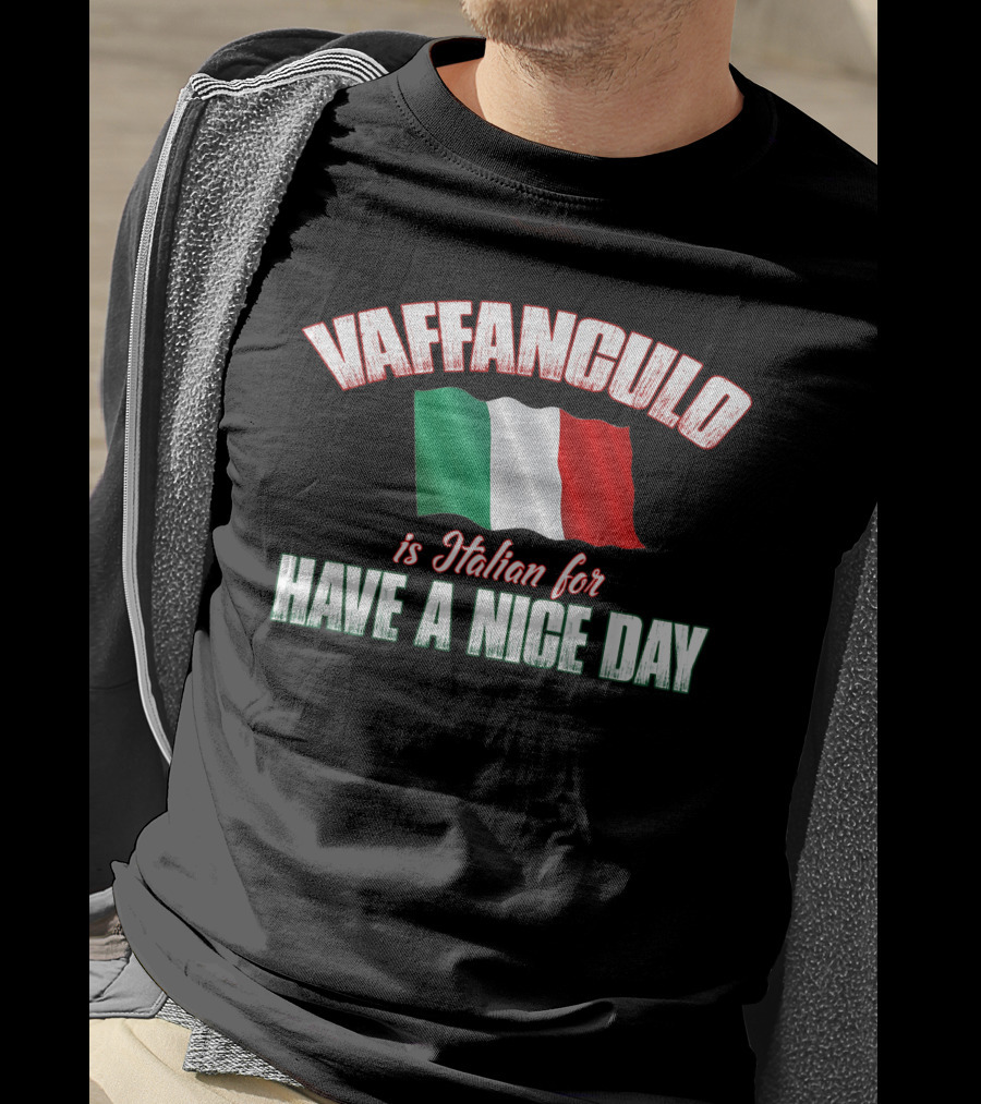 VAFFANCULO Italian Flag Have A Nice Day T-Shirt
