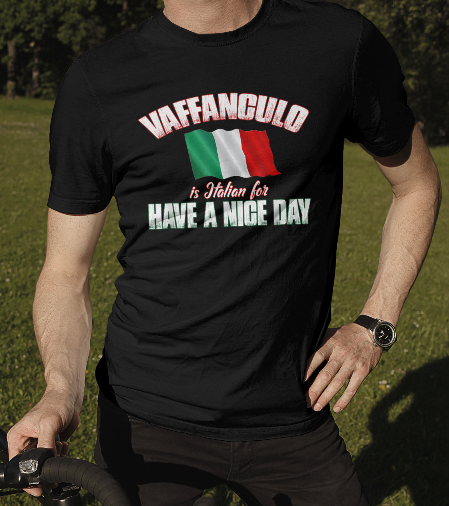 VAFFANCULO Italian Flag Have A Nice Day T-Shirt