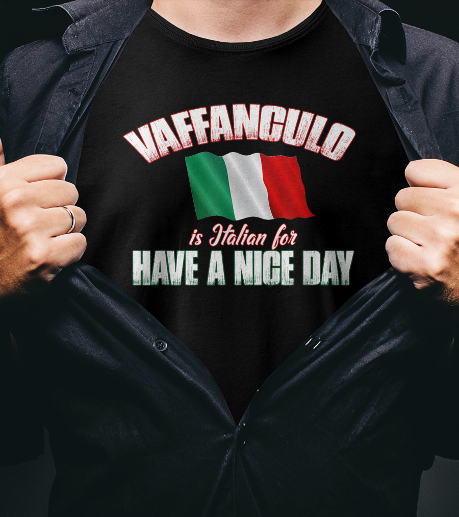 VAFFANCULO Italian Flag Have A Nice Day T-Shirt