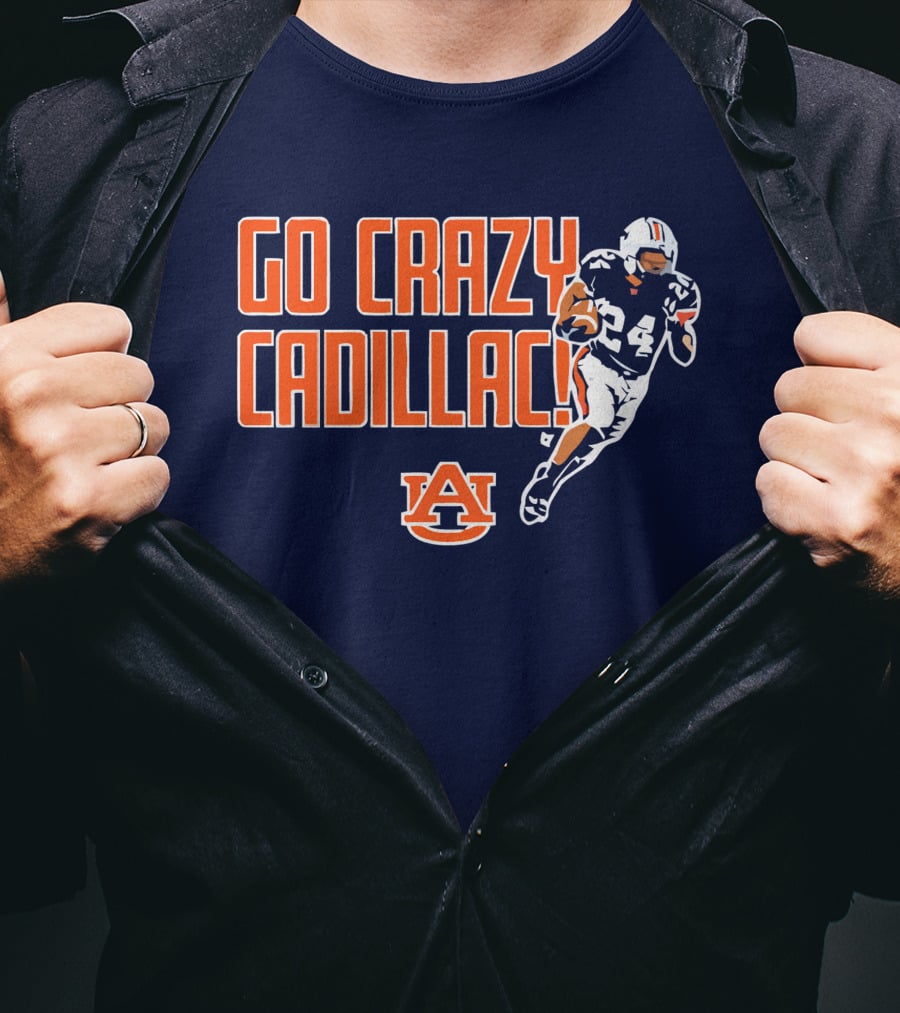Auburn Football Go Crazy Cadillac Running Back 24 T-Shirt