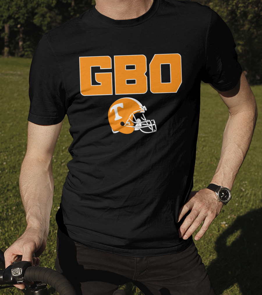 GBO Tennessee Football Go Big Orange T Helmet T-Shirt