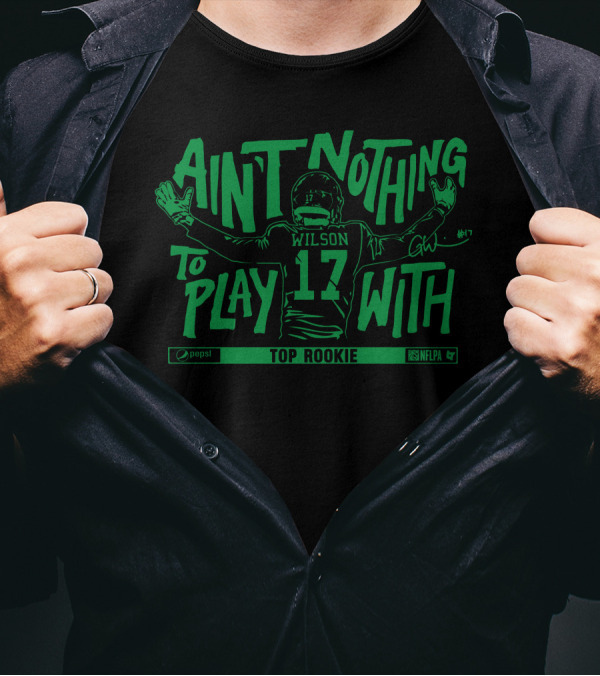 Wilson 17 Ain't Nothing To Play With Top Rookie NFLPA Pepsi T-Shirt