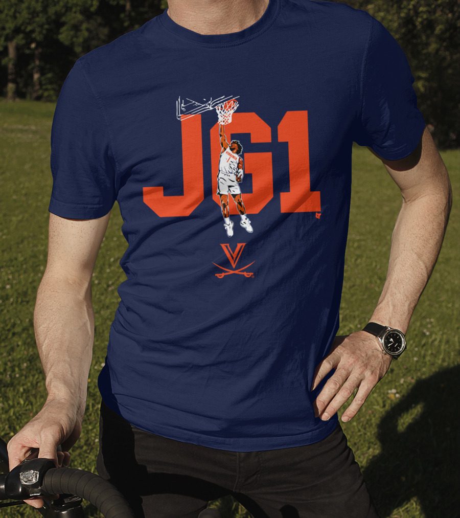 Virginia Basketball Jayden Gardner JG1 Dunk T-Shirt