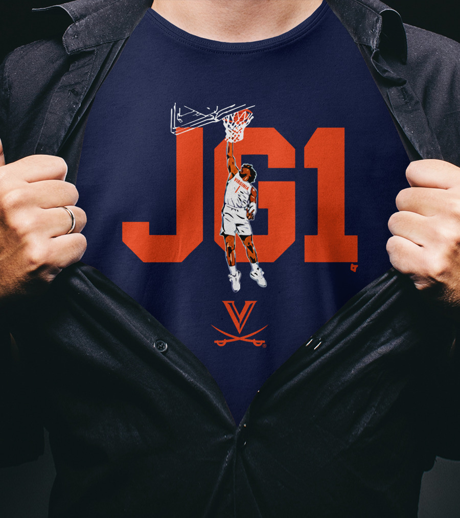 Virginia Basketball Jayden Gardner JG1 Dunk T-Shirt