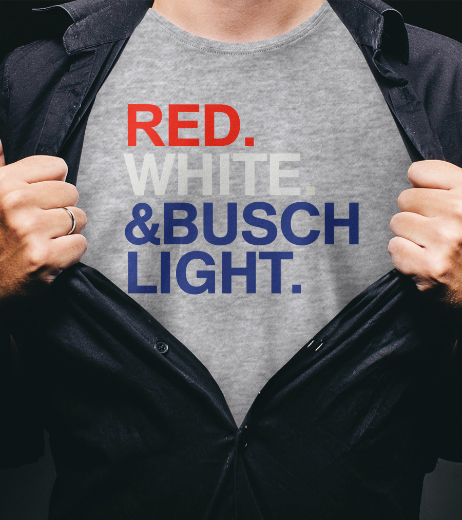 Rodney Davis Red White And Busch Light T-Shirt