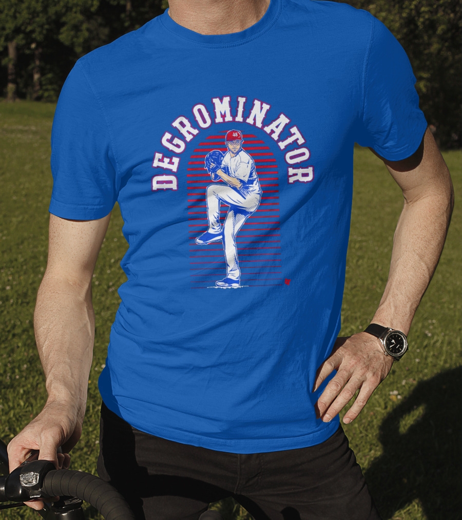 Degrominator Jacob DeGrom Baseball Pitching 48 T-Shirt