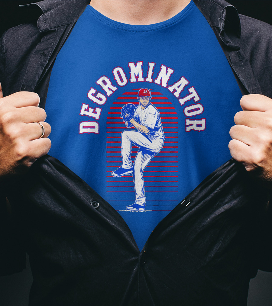 Degrominator Jacob DeGrom Baseball Pitching 48 T-Shirt