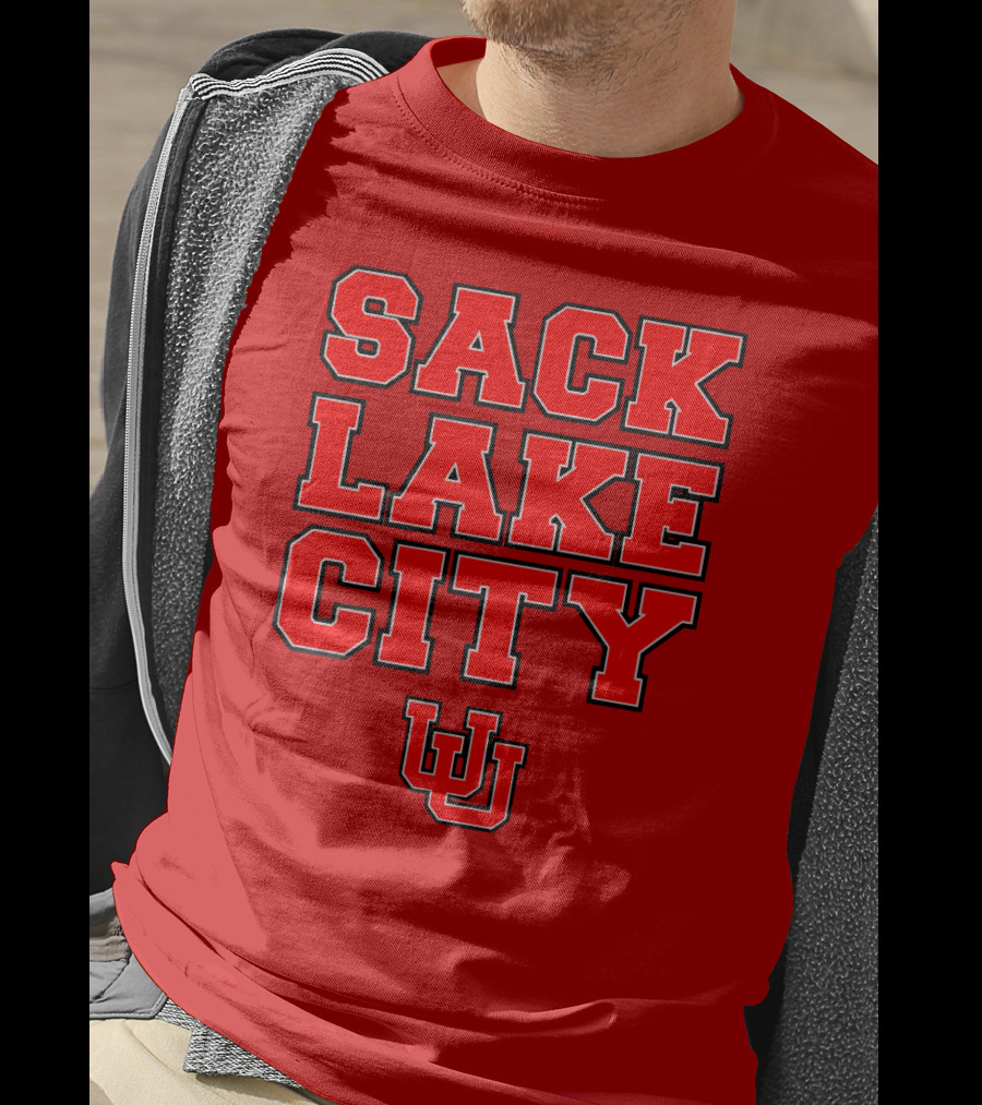 Sack Lake City Utah Football U T-Shirt