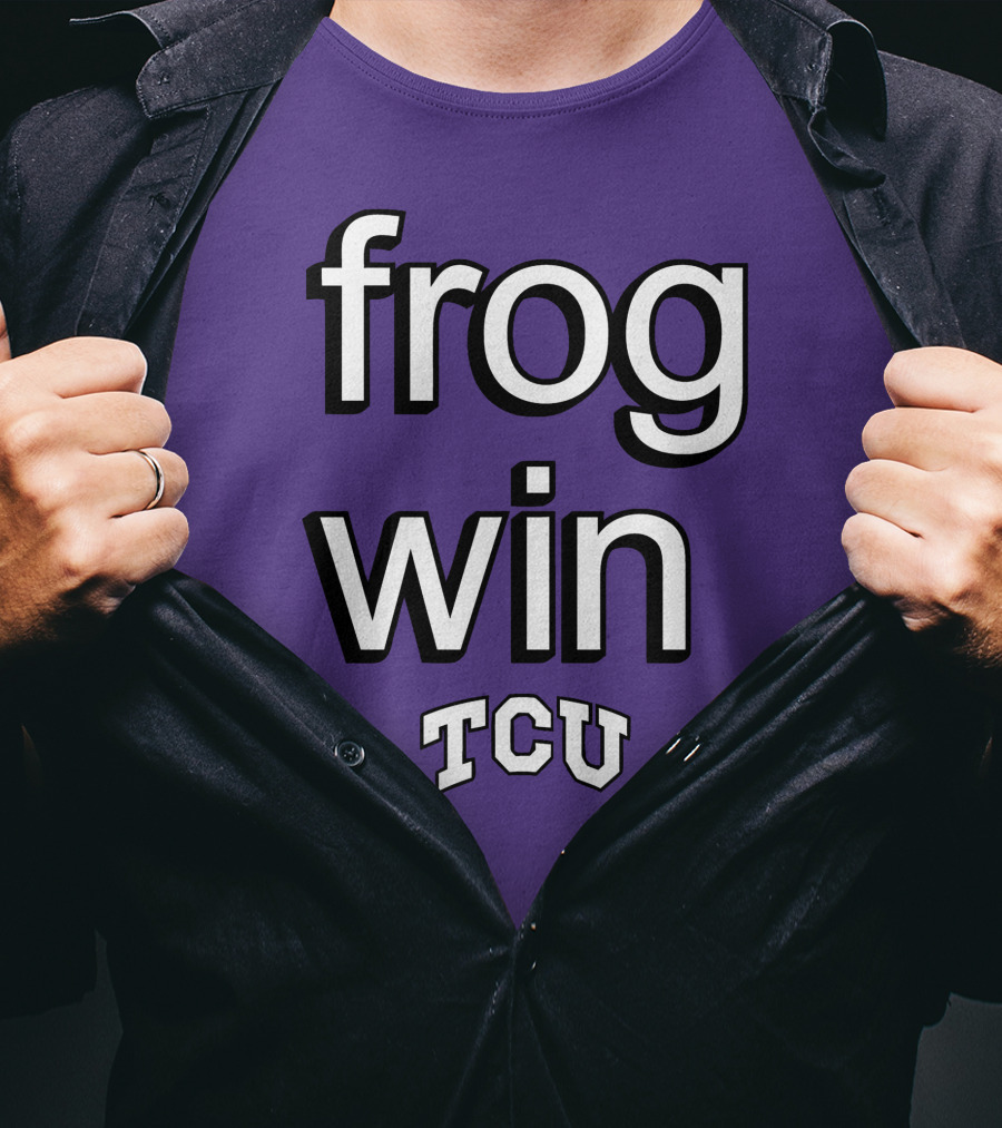 Frog Win TCU Football T-Shirt