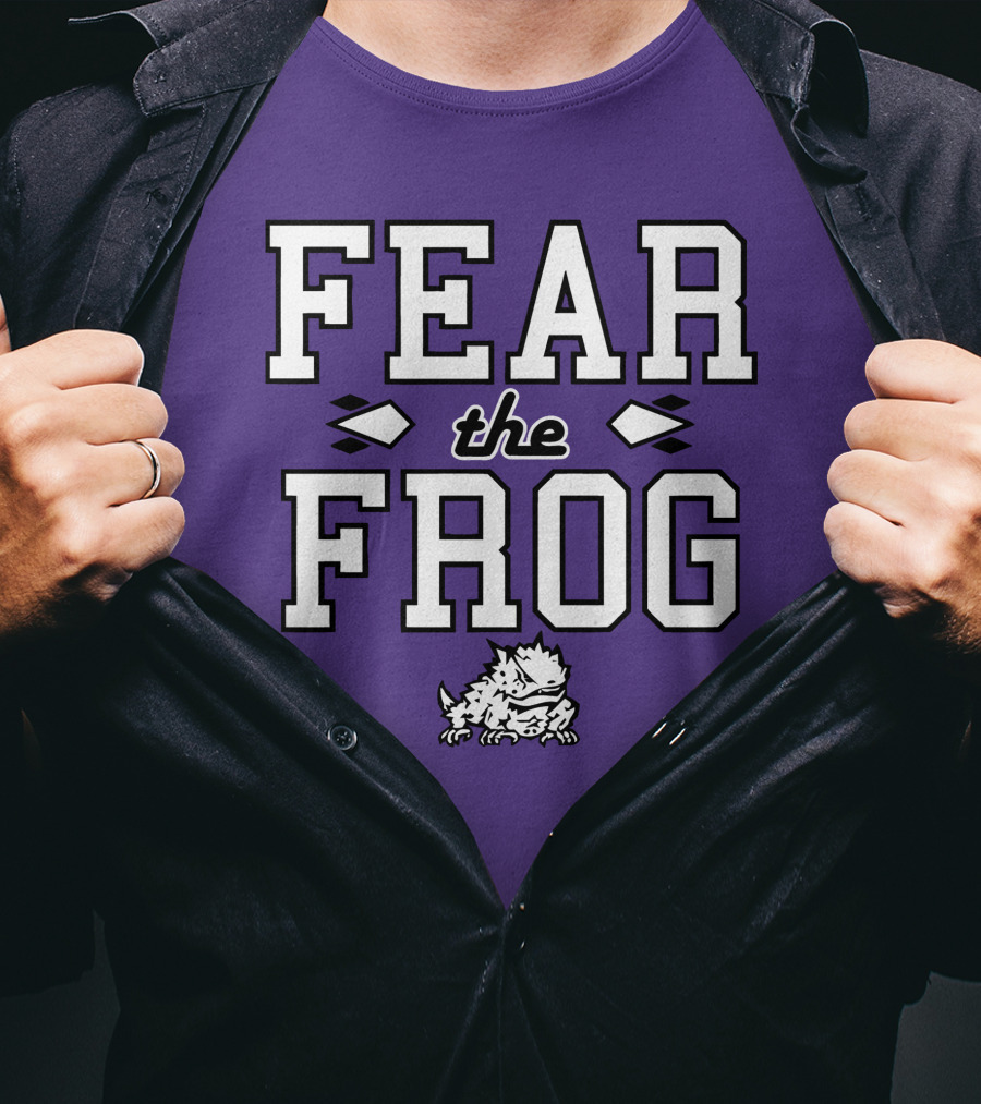 Fear The Frog TCU Football Horned Frog Spirit T-Shirt