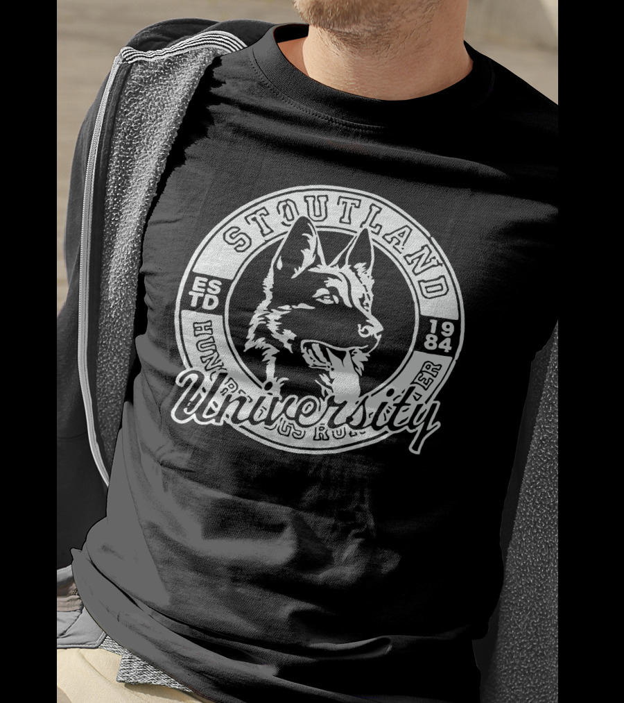 Stoutland University Estd 1984 Dog T-Shirt