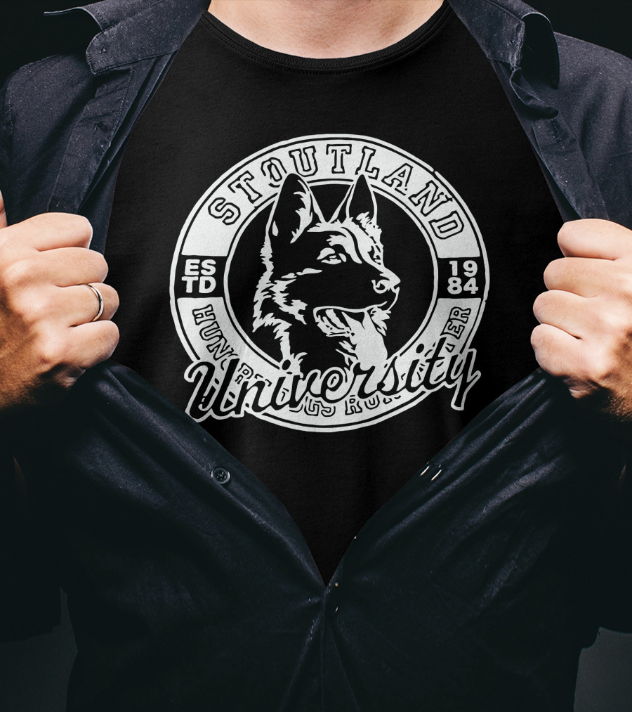 Stoutland University Estd 1984 Dog T-Shirt