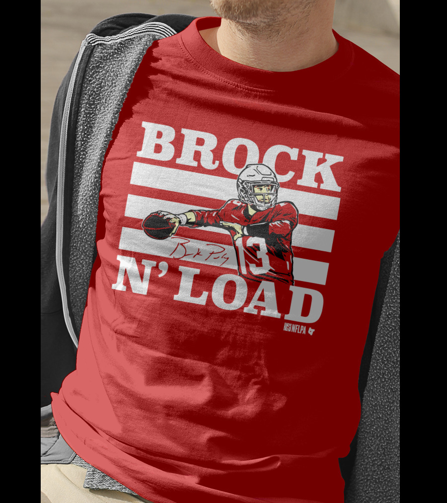 BROCK PURDY BROCK N LOAD NFLPA Football T-Shirt