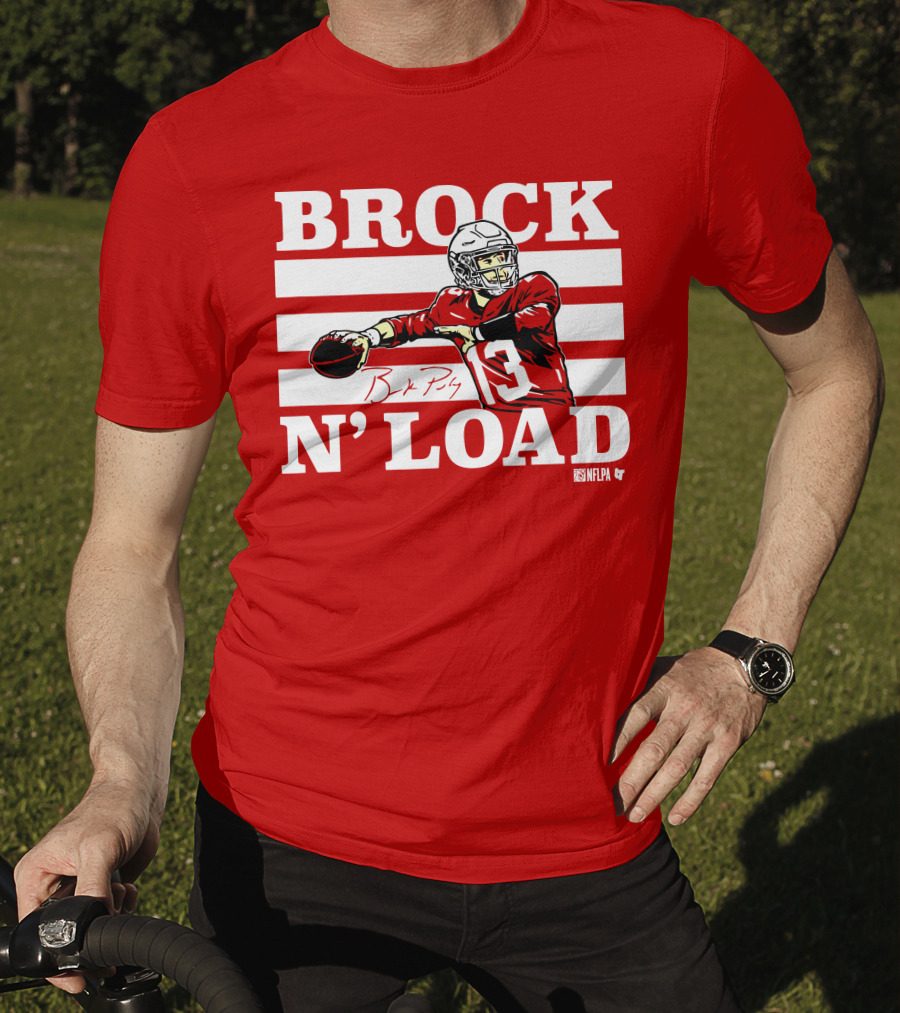 BROCK PURDY BROCK N LOAD NFLPA Football T-Shirt
