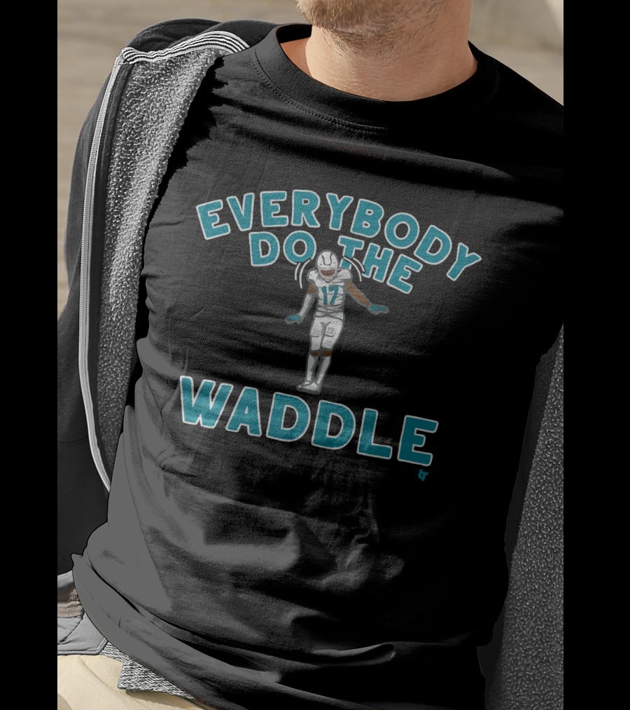 Everybody Do The Waddle Football Player Number 17 T-Shirt