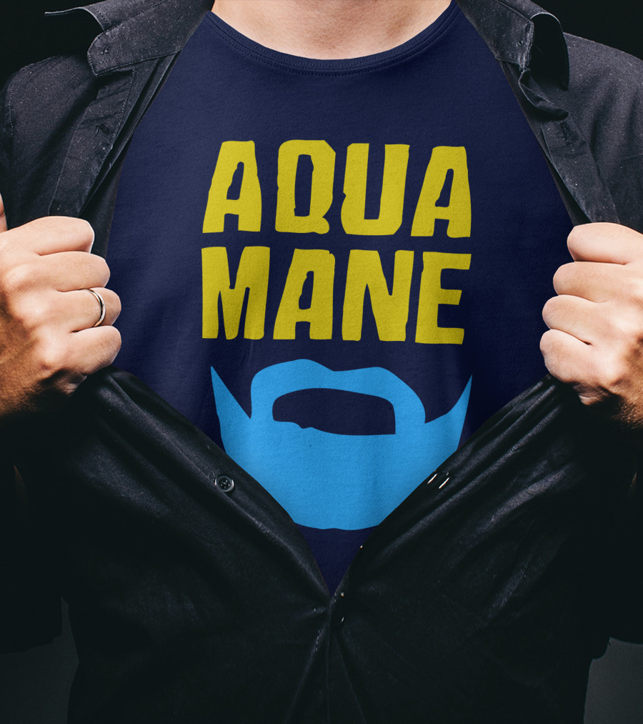 Aqua Mane Steven Adams Beard T-Shirt