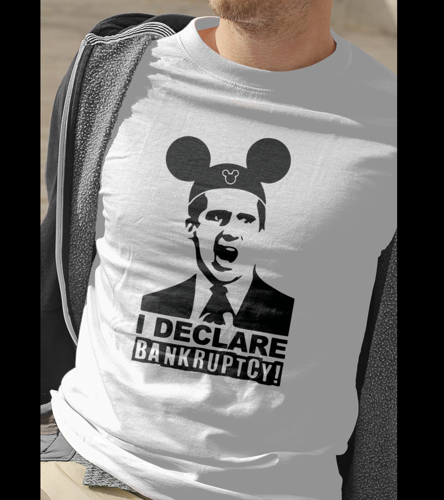 I Declare Bankruptcy Parody With Mickey Ears T-Shirt