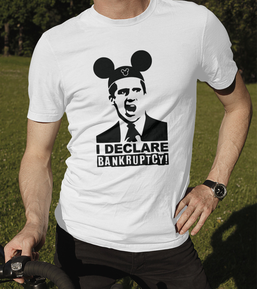 I Declare Bankruptcy Parody With Mickey Ears T-Shirt