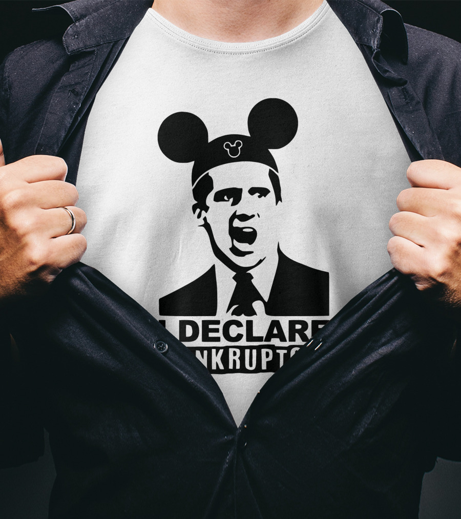 I Declare Bankruptcy Parody With Mickey Ears T-Shirt