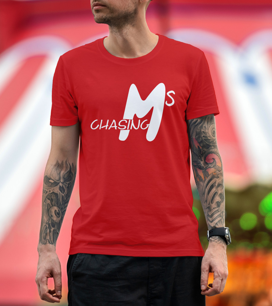 Chasing Ms Retro Style Bold Red T-Shirt