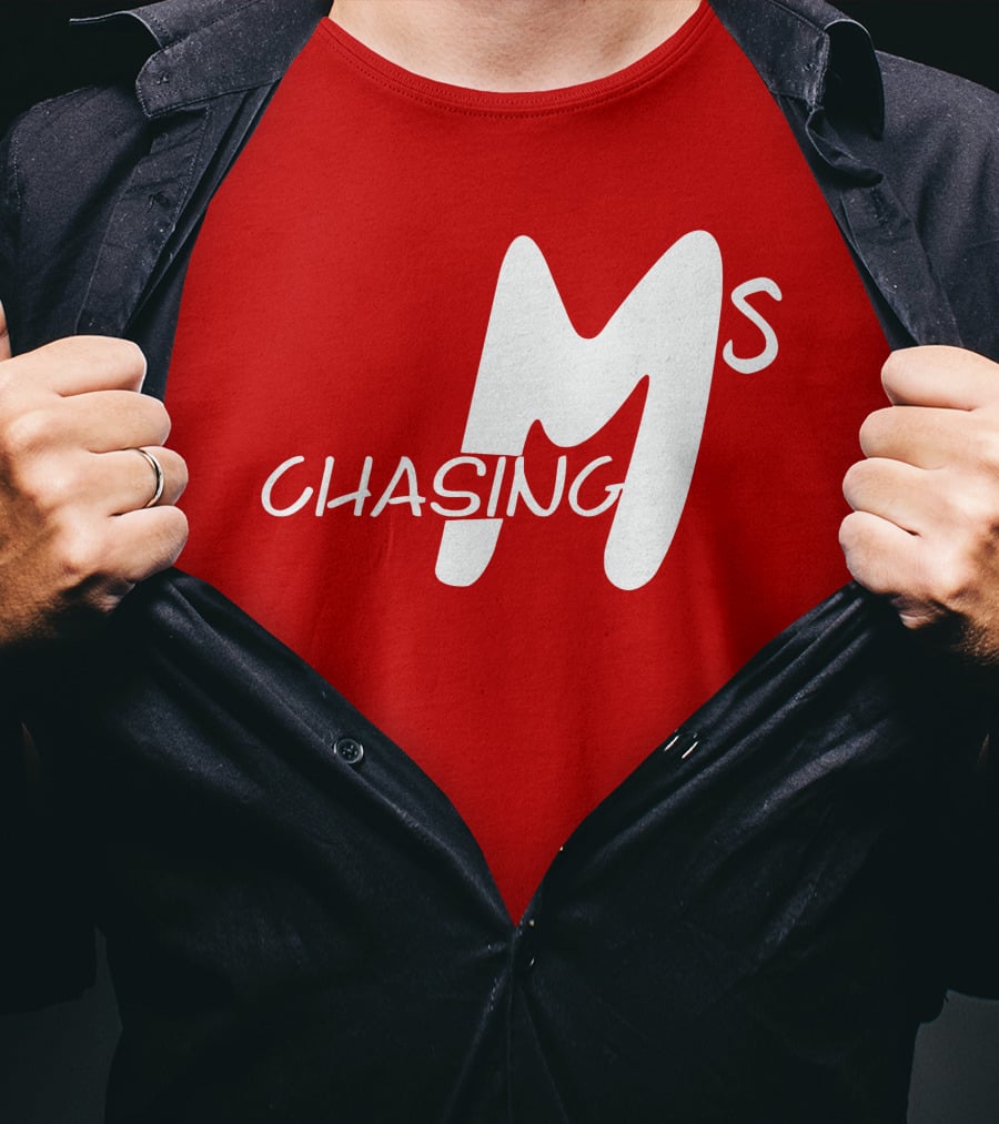 Chasing Ms Retro Style Bold Red T-Shirt