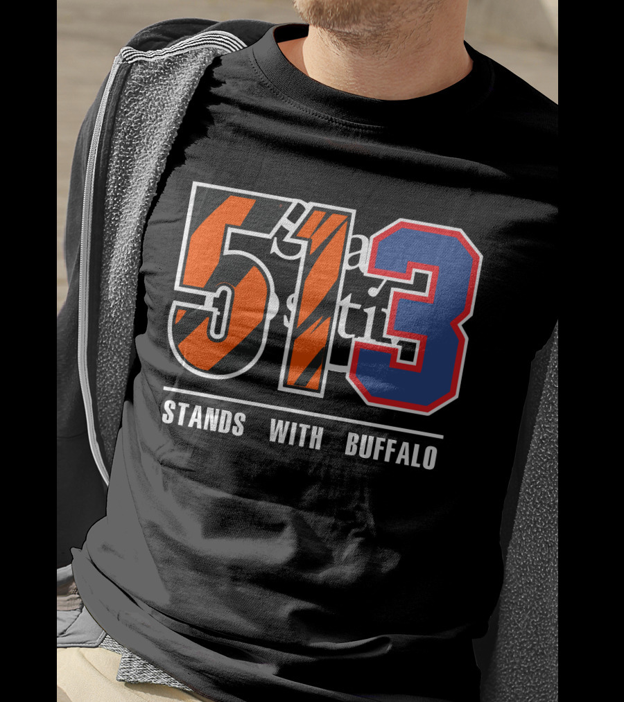 513 Stands With Buffalo Bengals 513 Meaning T-Shirt