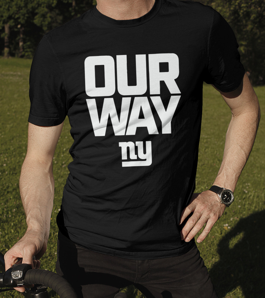 OUR WAY NY Giants Football T-Shirt