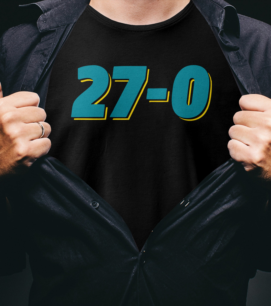 Jacksonville 27-0 Victory Score T-Shirt