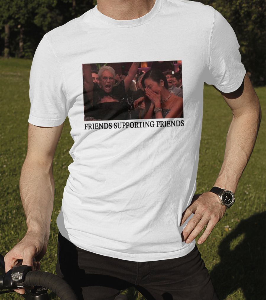 Friends Supporting Friends Michelle Yeoh Jamie Lee Curtis T-Shirt