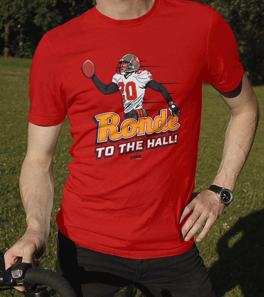 Ronde Barber Tampa Bay Buccaneers Hall Of Fame T-Shirt