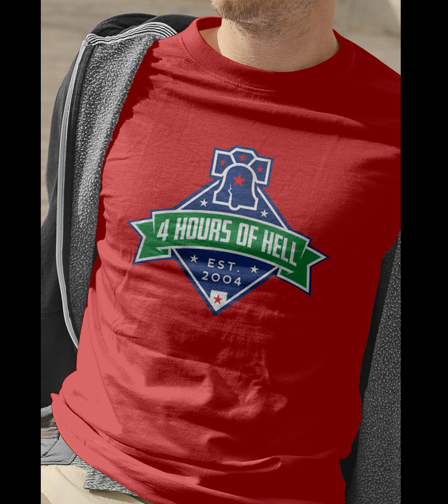 4 Hours Of Hell Philadelphia EST 2004 Liberty Bell T-Shirt