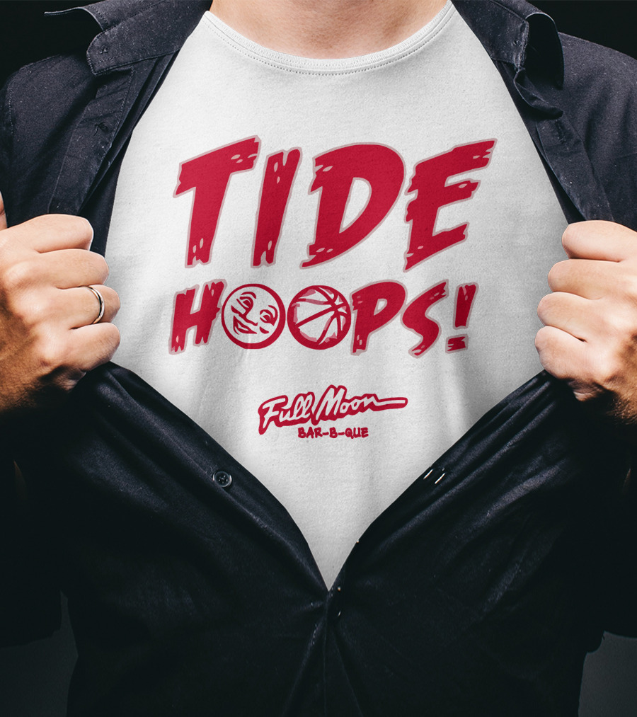 Tide Hoops Full Moon Bar-B-Que Basketball Event T-Shirt