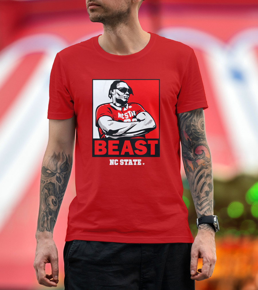 NC State Basketball DJ Burns Beast Shades T-Shirt