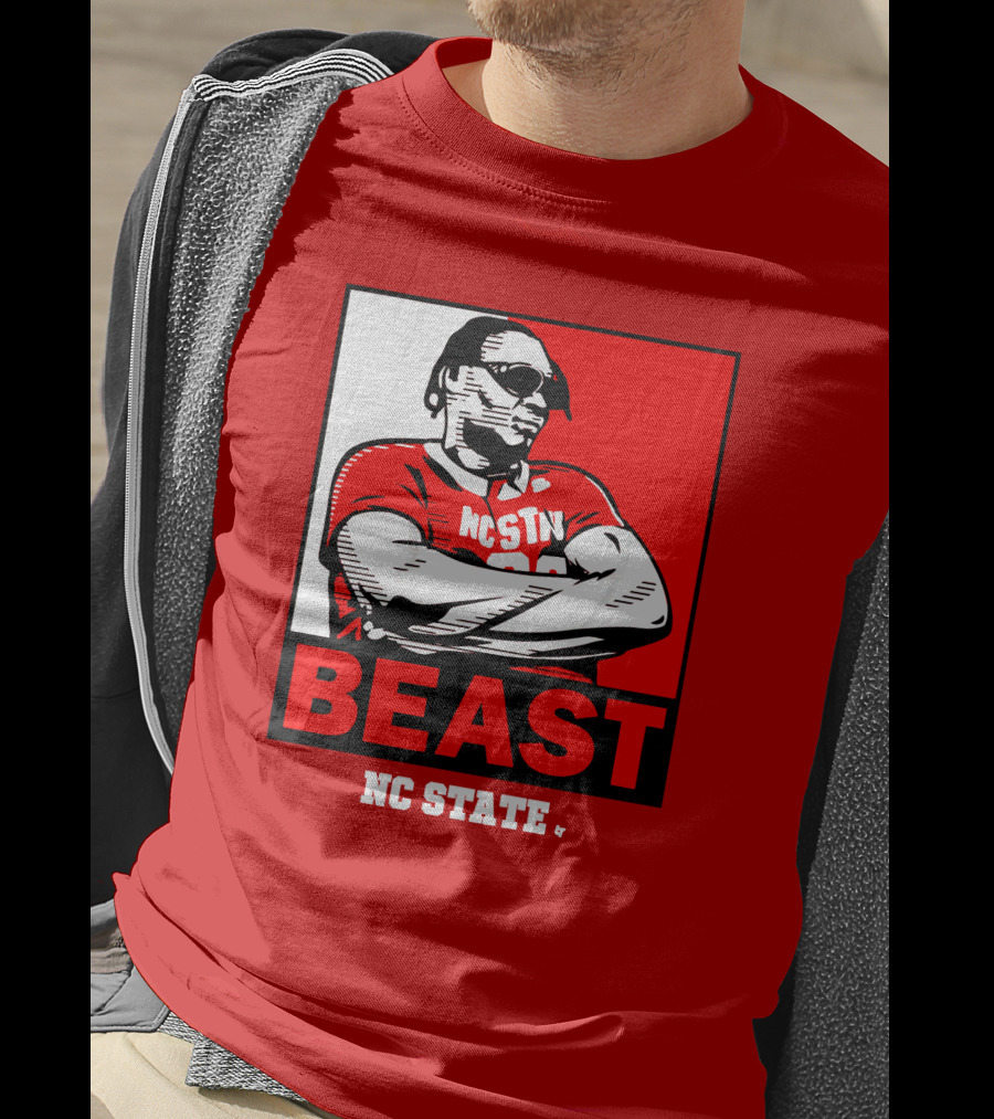 NC State Basketball DJ Burns Beast Shades T-Shirt