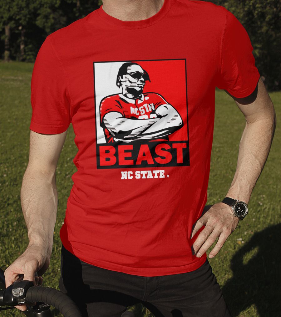 NC State Basketball DJ Burns Beast Shades T-Shirt