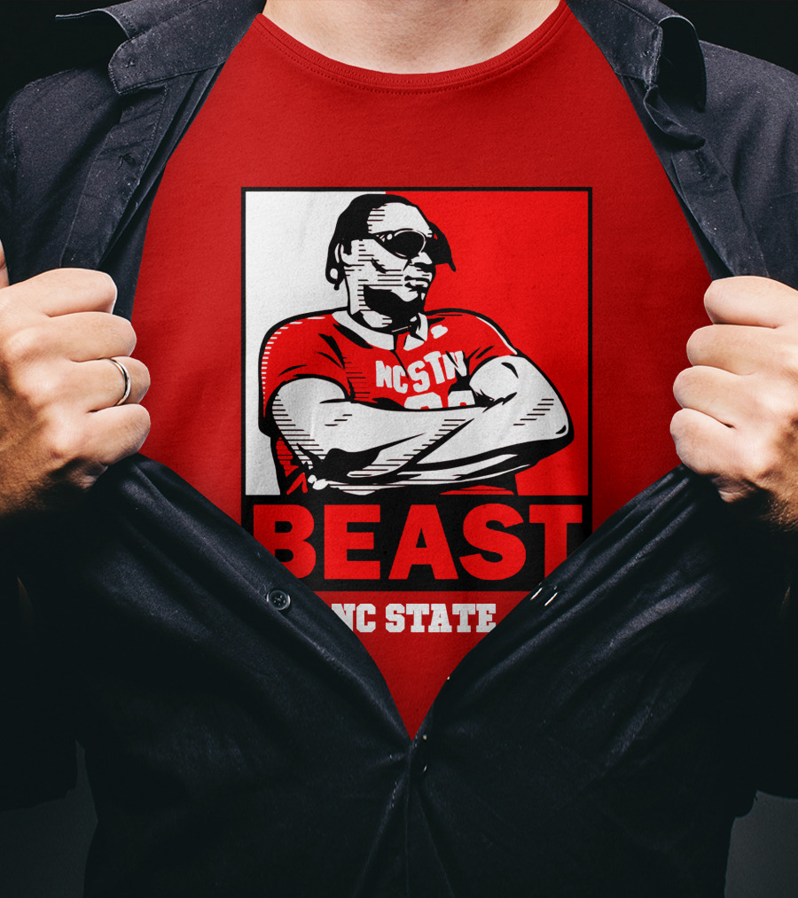 NC State Basketball DJ Burns Beast Shades T-Shirt