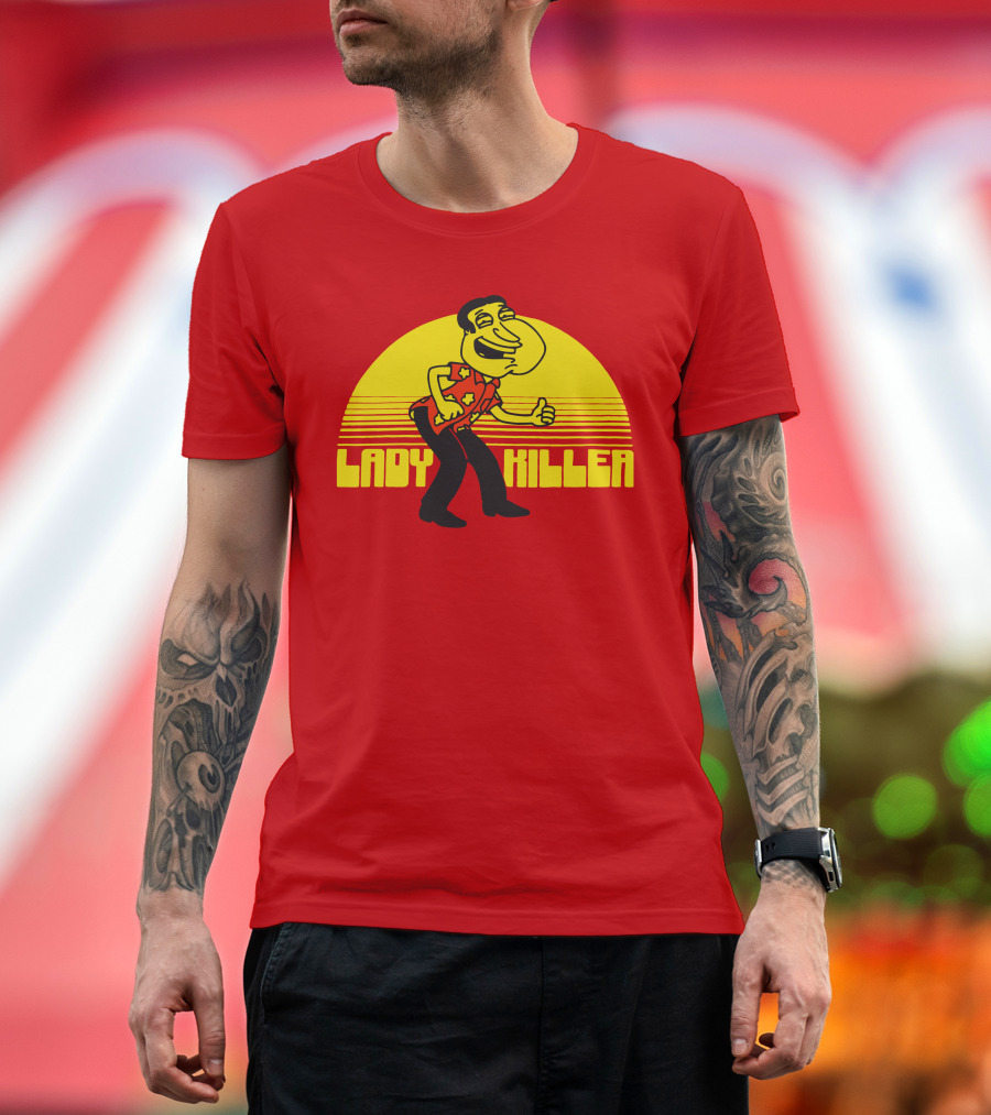 Lady Killer Quagmire Retro Sunset T-Shirt