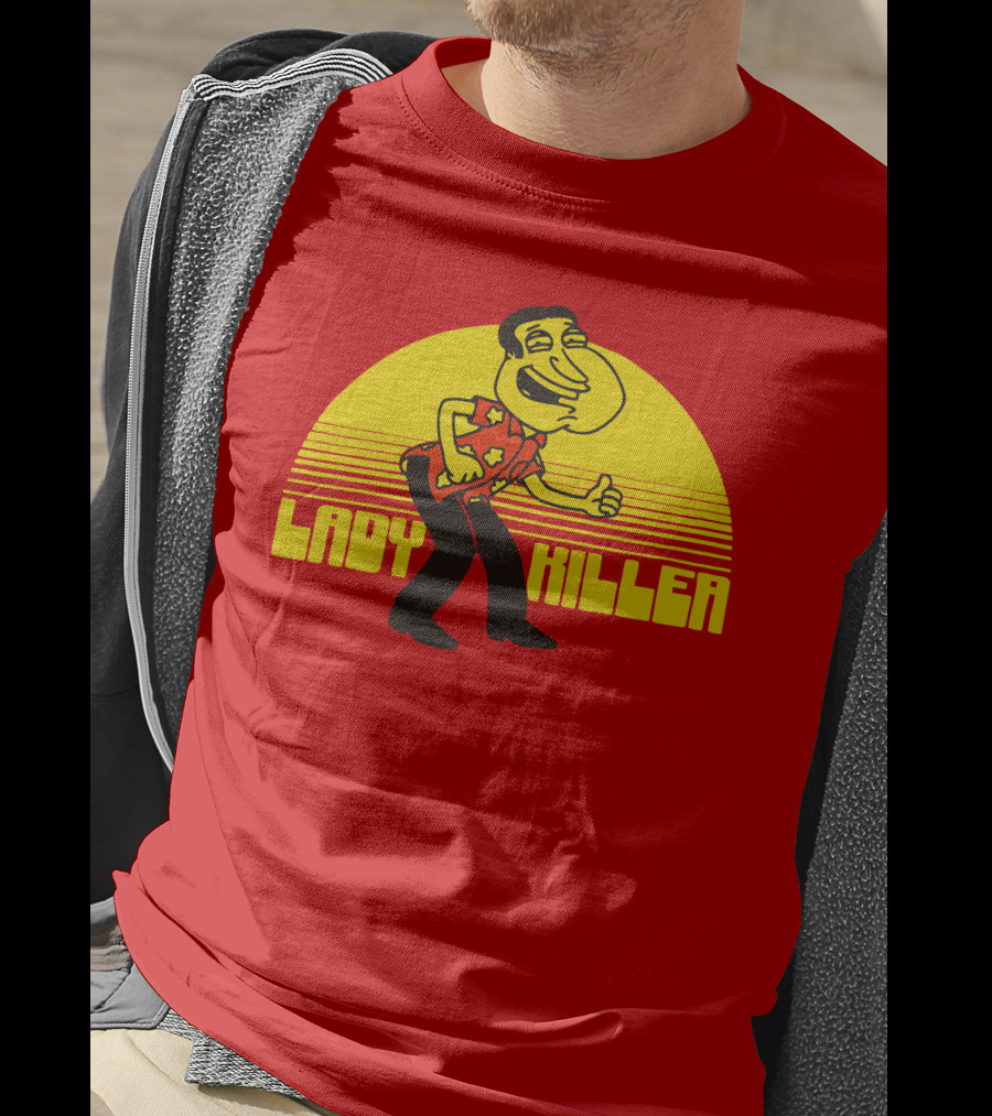 Lady Killer Quagmire Retro Sunset T-Shirt