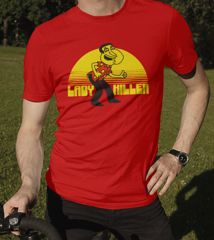 Lady Killer Quagmire Retro Sunset T-Shirt