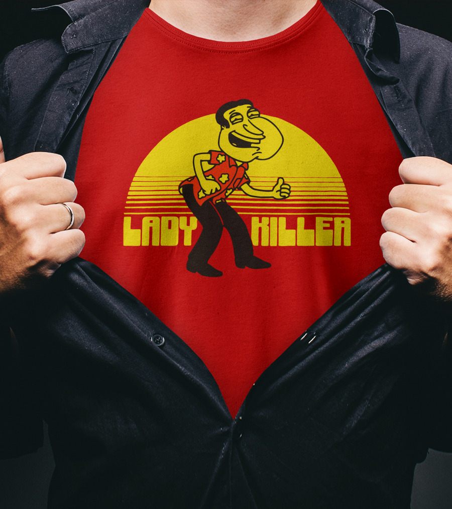 Lady Killer Quagmire Retro Sunset T-Shirt