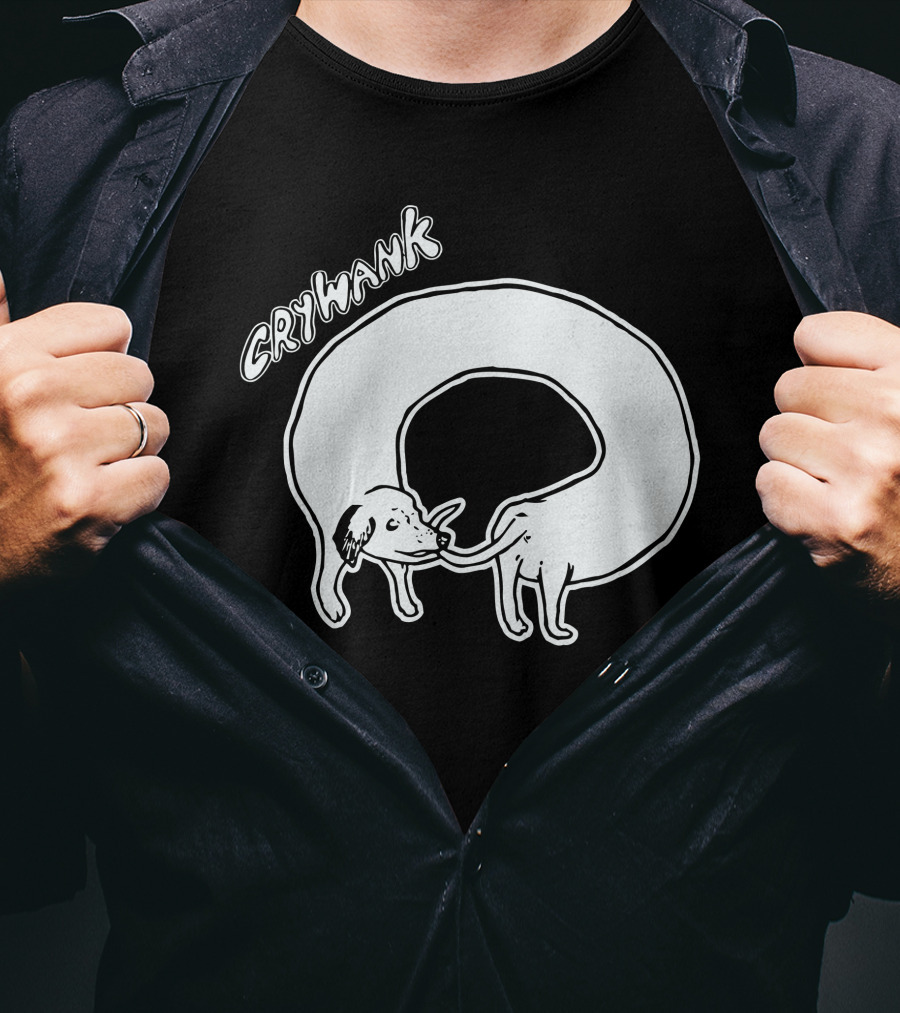 Crywank Endless Dog Loop T-Shirt