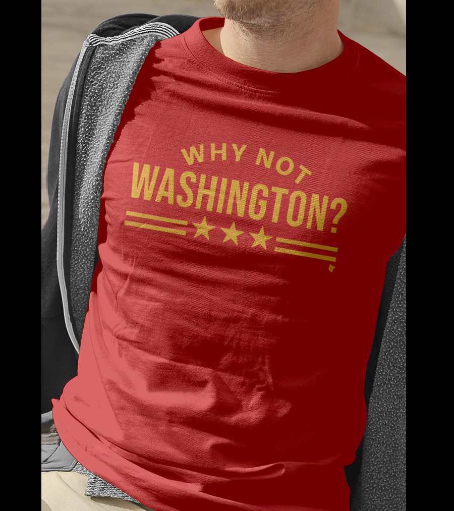 Why Not Washington Three Stars Red T-Shirt